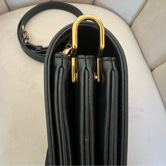 Louis Vuitton Black Calfskin Rendez-Vous Adjustable Shoulder Strap Bag AuthPurse - Picture 7 of 13